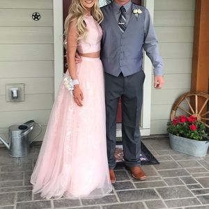 Sherri Hill Light Pink Prom Dress